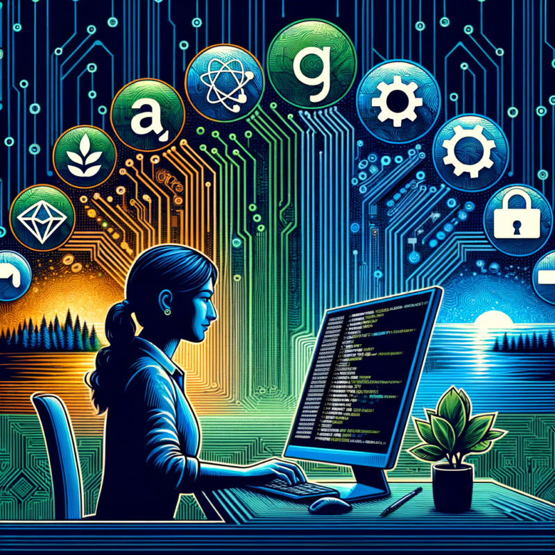 The featured image for this blog post could include prominent logos of Amazon, Meta, Google, and other tech giants, symbolizing their demand for automation testing. The background could have circuit patterns or binary code to represent cutting-edge technology. In the foreground, there could be an illustration of a software engineer working on a computer screen displaying lines of code being tested automatically. The overall color scheme could be a combination of tech-inspired blues, greens, and metallic tones to convey a sense of innovation and sophistication.